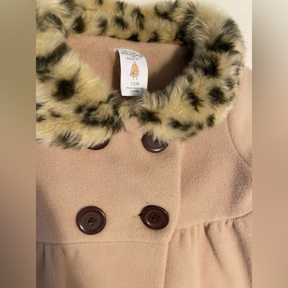 Fur leopard Baby Coat - Picture 3 of 3